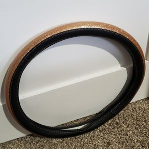 Gold Glitter Steering Wheel Cover NWOT